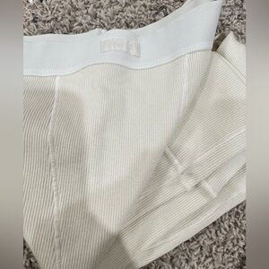 skims cotton rib leggings in the color bone